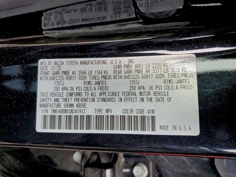 Photo 14 from auction – 2025 MAZDA CX-50 PREF with VIN 7MMVABBMXSN341913