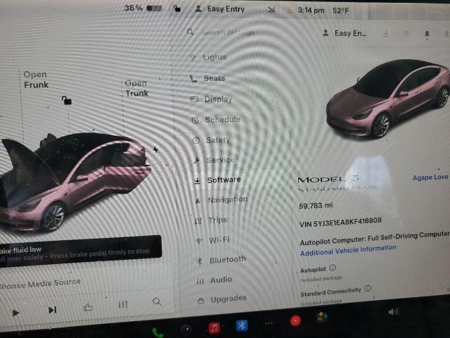 Photo 9 from auction – 2019 TESLA MODEL 3 with VIN 5YJ3E1EA8KF416808
