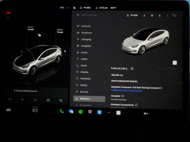 Photo 9 from auction – 2023 TESLA MODEL 3 with VIN 5YJ3E1EA0PF452063