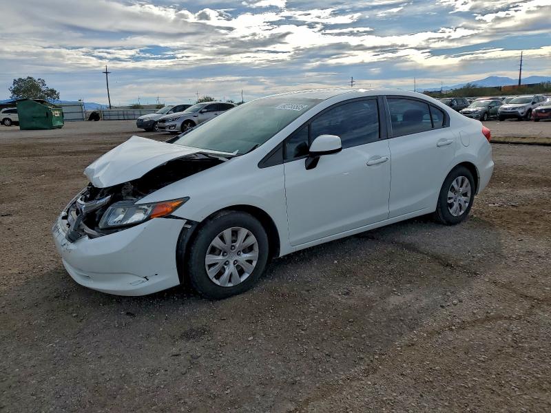 HONDA CIVIC LX 2012 with VIN 19XFB2F5XCE302913 - Photo from auction
