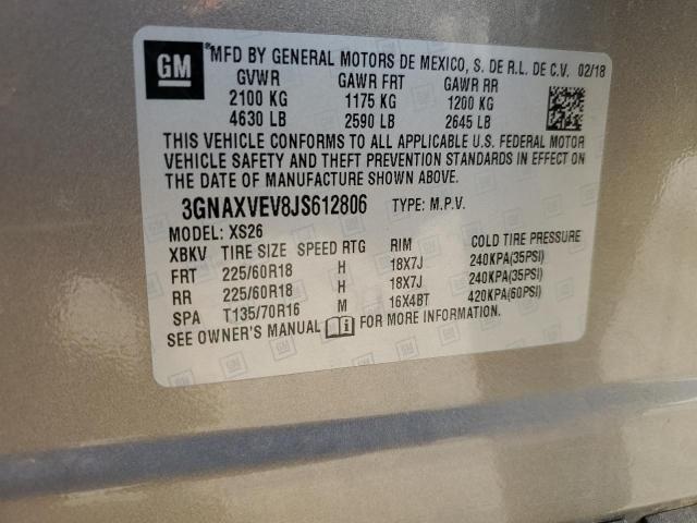 Photo 14 from auction – 2018 CHEVROLET EQUINOX PR with VIN 3GNAXVEV8JS612806