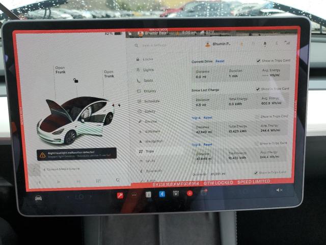 Photo 9 from auction – 2021 TESLA MODEL 3 with VIN 5YJ3E1EBXMF936164