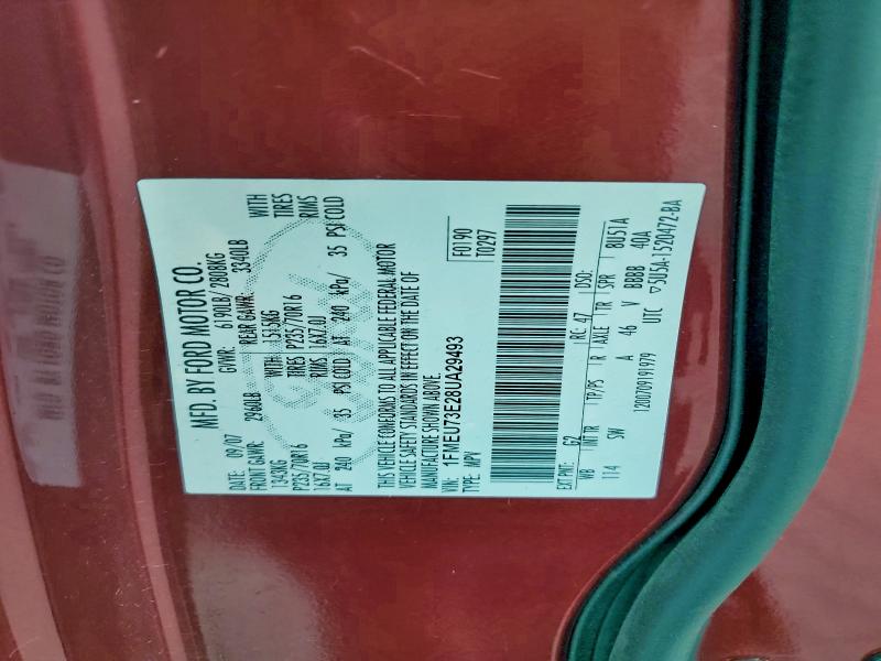 Photo 14 from auction – 2008 FORD EXPLORER X with VIN 1FMEU73E28UA29493