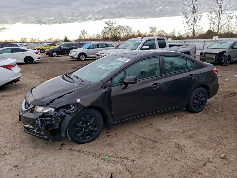HONDA CIVIC LX 2013 with VIN 2HGFB2F59DH036565 - Photo from auction