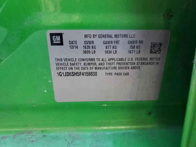 Photo 14 from auction – 2015 CHEVROLET SONIC LT with VIN 1G1JD6SH5F4158830