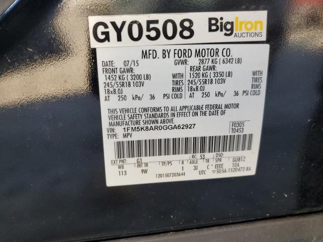 Photo 14 from auction – 2016 FORD EXPLORER P with VIN 1FM5K8AR0GGA62927