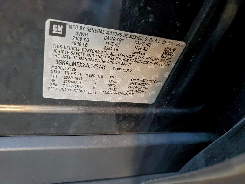 Photo 14 from auction – 2018 GMC TERRAIN SL with VIN 3GKALMEX2JL142741