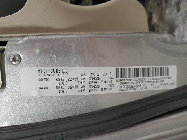 Photo 14 from auction – 2019 DODGE GRAND CARA with VIN 2C4RDGCG6KR724815