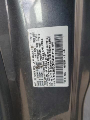 Photo 14 from auction – 2012 HONDA ODYSSEY EX with VIN 5FNRL5H42CB034935