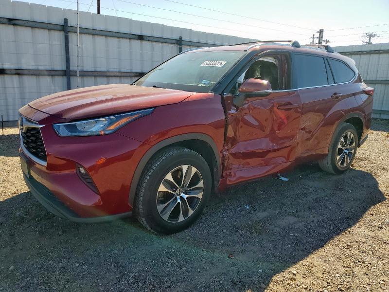 TOYOTA HIGHLANDER 2020 with VIN 5TDGZRAH9LS010346 - Photo from auction