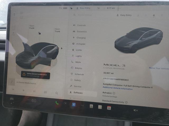 Photo 9 from auction – 2024 TESLA MODEL 3 with VIN 5YJ3E1EA4RF865803