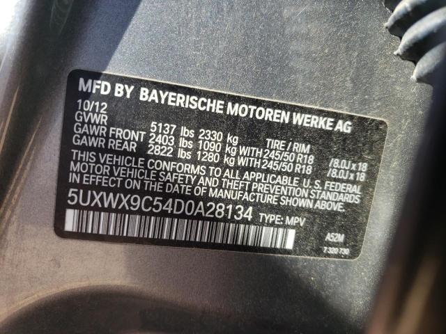Photo 14 from auction – 2013 BMW X3 XDRIVE2 with VIN 5UXWX9C54D0A28134