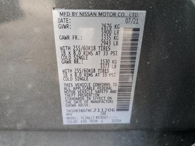 Photo 14 from auction – 2022 NISSAN PATHFINDER with VIN 5N1DR3BD7NC211206