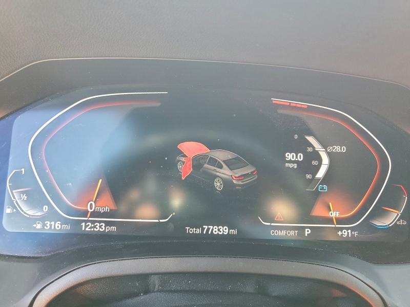 Photo 9 from auction – 2020 BMW 330I with VIN 3MW5R1J07L8B34625