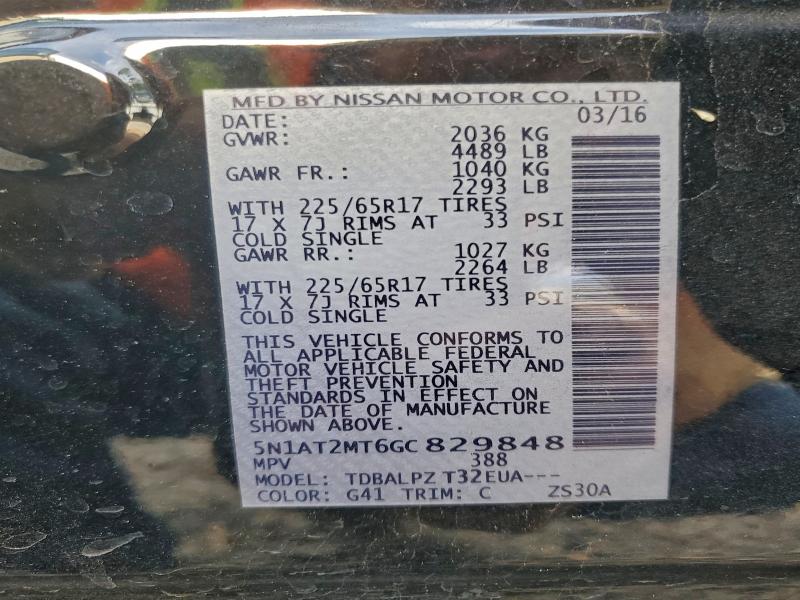 Photo 14 from auction – 2016 NISSAN ROGUE S with VIN 5N1AT2MT6GC829848