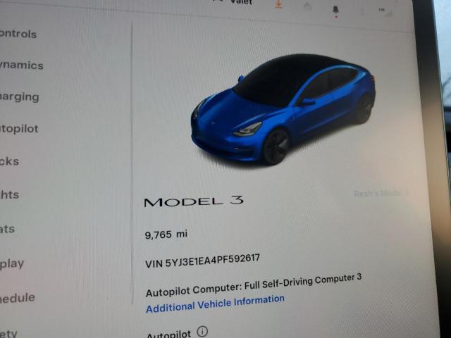 Photo 9 from auction – 2023 TESLA MODEL 3 with VIN 5YJ3E1EA4PF592617