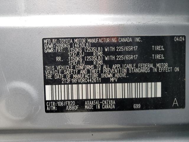 Photo 14 from auction – 2024 TOYOTA RAV4 LE with VIN 2T3F1RFV0RC442611