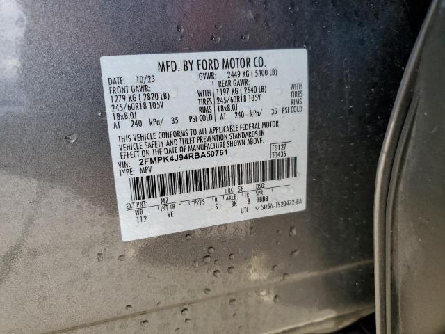 Photo 14 from auction – 2024 FORD EDGE SEL with VIN 2FMPK4J94RBA50761