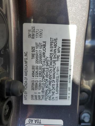 Photo 14 from auction – 2016 HONDA CR-V EX with VIN 5J6RM4H55GL111911