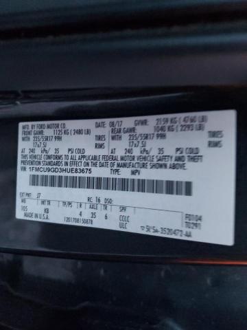 Photo 14 from auction – 2017 FORD ESCAPE SE with VIN 1FMCU9GD3HUE83675