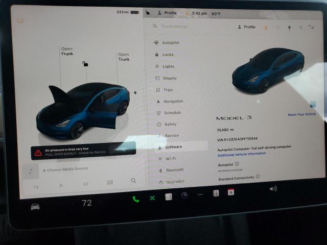 Photo 9 from auction – 2023 TESLA MODEL 3 with VIN 5YJ3E1EA3PF710544