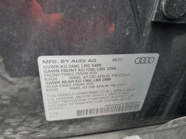 Photo 14 from auction – 2024 AUDI Q5 PREMIUM with VIN WA1EAAFY3R2000964