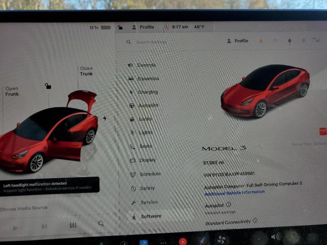 Photo 9 from auction – 2023 TESLA MODEL 3 with VIN 5YJ3E1EAXPF450661