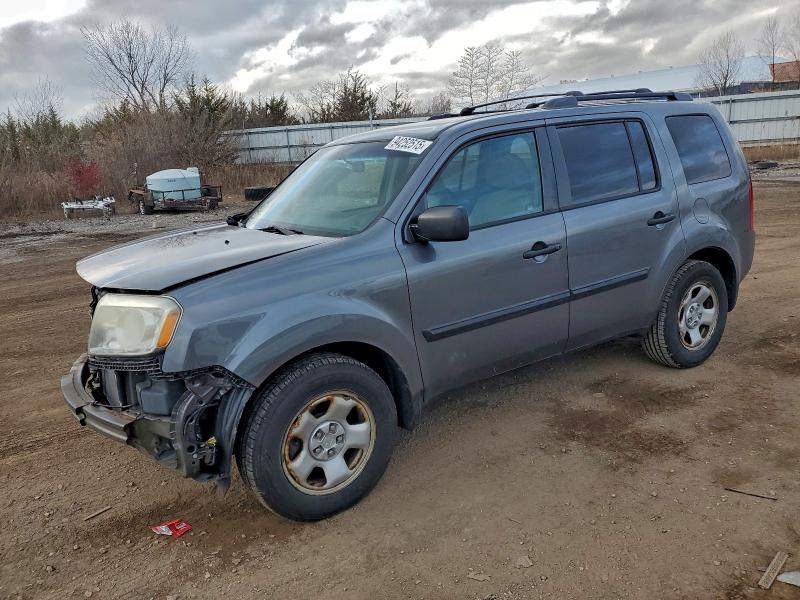 HONDA PILOT LX 2011 with VIN 5FNYF3H20BB046828 - Photo from auction