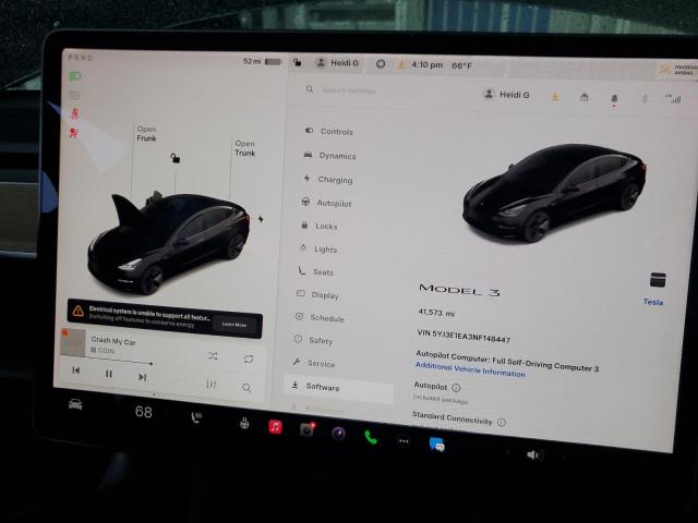 Photo 9 from auction – 2022 TESLA MODEL 3 with VIN 5YJ3E1EA3NF148447
