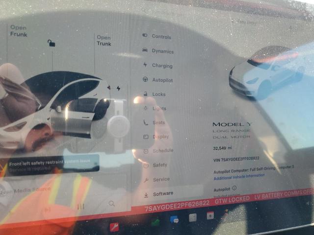 Photo 9 from auction – 2023 TESLA MODEL Y with VIN 7SAYGDEE2PF626822