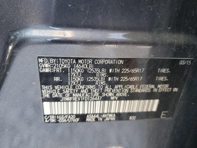 Photo 14 from auction – 2015 TOYOTA RAV4 XLE with VIN JTMRFREV1FD126447