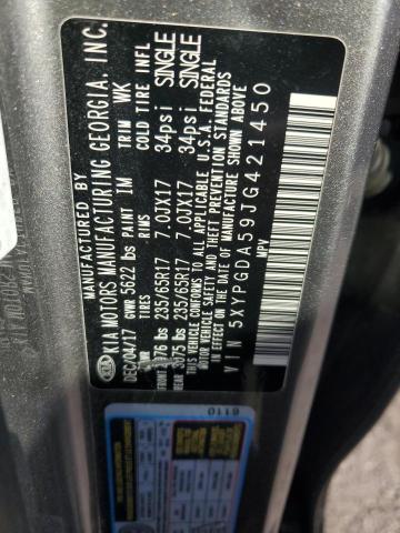 Photo 14 from auction – 2018 KIA SORENTO LX with VIN 5XYPGDA59JG421450