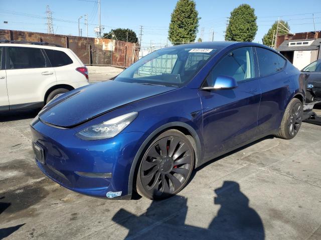 TESLA MODEL Y 2021 with VIN 5YJYGDEF8MF091996 - Photo from auction
