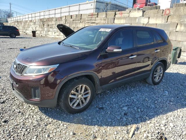 KIA SORENTO LX 2014 with VIN 5XYKT3A67EG469902 - Photo from auction
