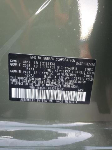 Photo 14 from auction – 2025 SUBARU CROSSTREK with VIN 4S4GUHL63S3769901