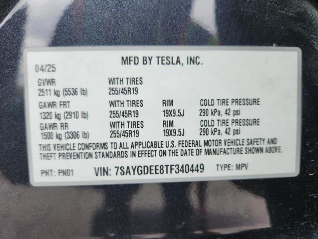 Photo 14 from auction – 2026 TESLA MODEL Y with VIN 7SAYGDEE8TF340449