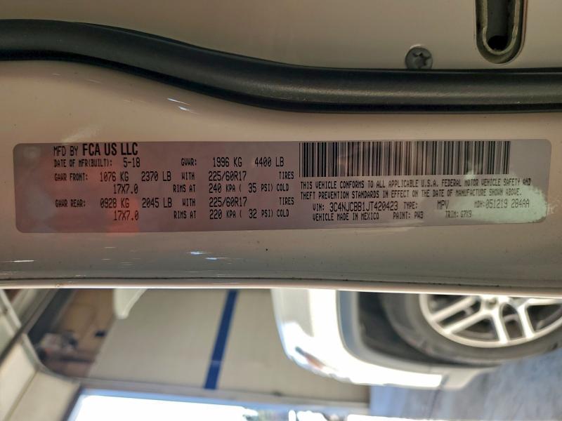 Photo 14 from auction – 2018 JEEP COMPASS LA with VIN 3C4NJCBB1JT420423