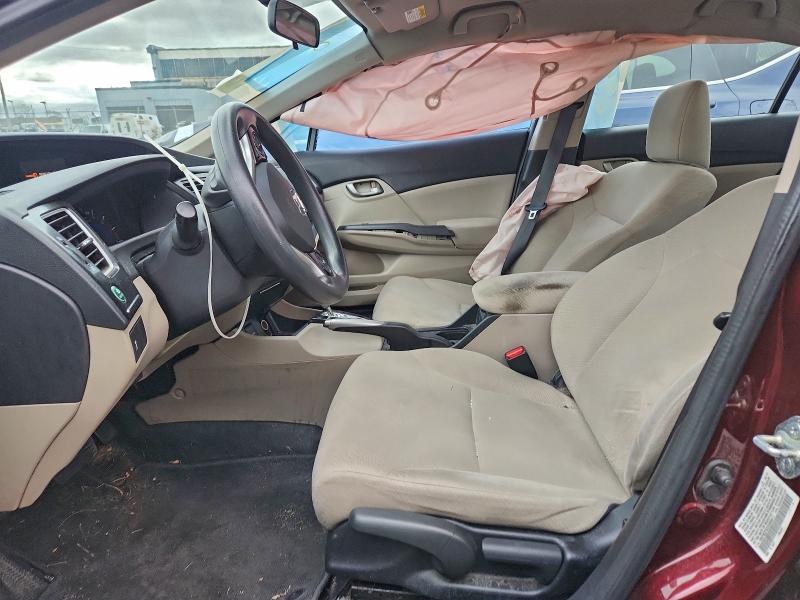 Photo 7 from auction – 2013 HONDA CIVIC LX with VIN 19XFB2F52DE089411