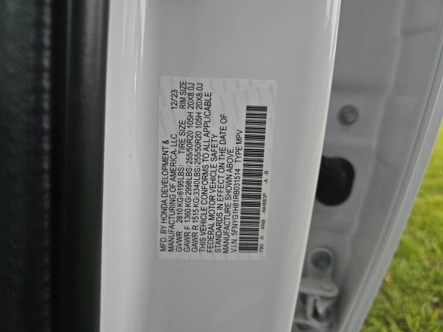 Photo 10 from auction – 2024 HONDA PILOT ELIT with VIN 5FNYG1H81RB031514