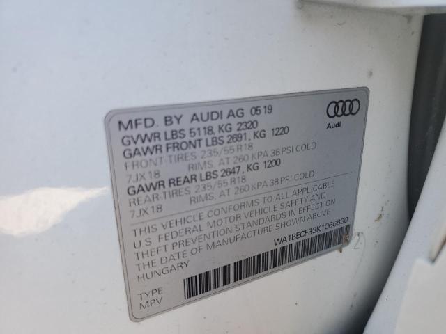 Photo 14 from auction – 2019 AUDI Q3 PREMIUM with VIN WA1BECF33K1066630
