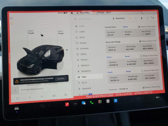Zdjęcie 9 z aukcji – 2023 TESLA MODEL Y z VIN 7SAYGDEE1PA072380