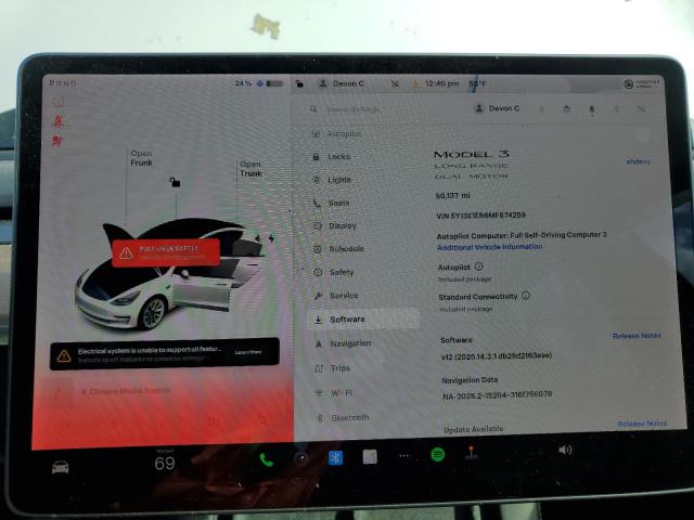 Photo 9 from auction – 2021 TESLA MODEL 3 with VIN 5YJ3E1EB6MF874259