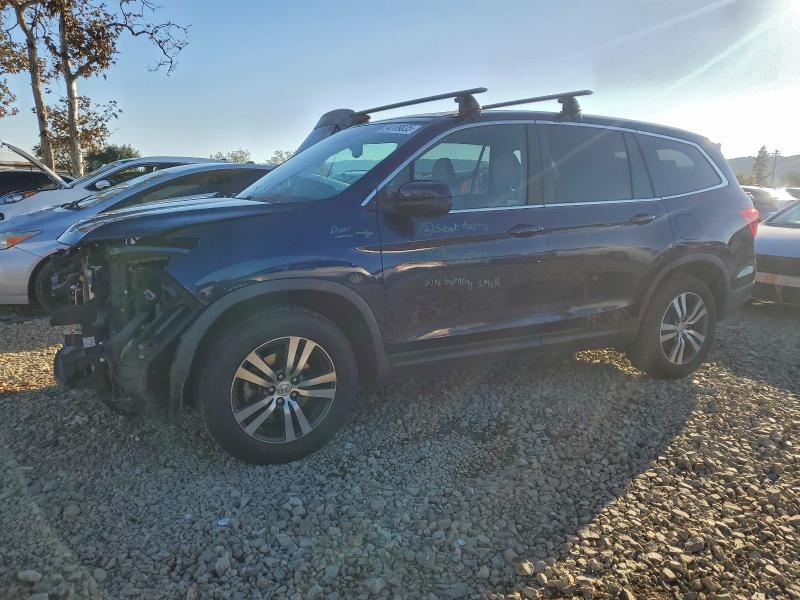 HONDA PILOT EXL 2017 with VIN 5FNYF6H65HB100475 - Photo from auction