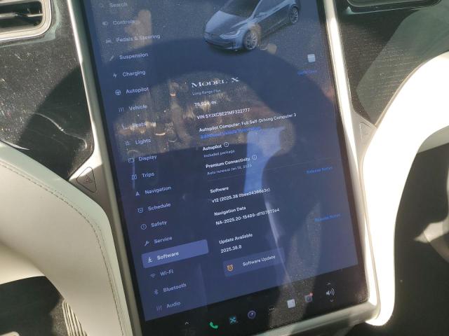 Photo 9 from auction – 2021 TESLA MODEL X with VIN 5YJXCBE21MF322777