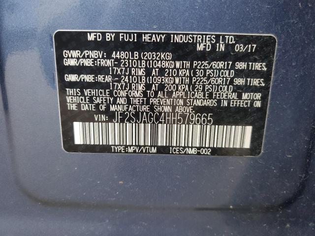 Photo 14 from auction – 2017 SUBARU FORESTER 2 with VIN JF2SJAGC4HH579665