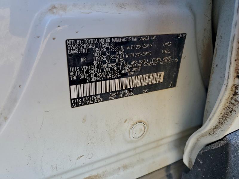 Zdjęcie 14 z aukcji – 2017 TOYOTA RAV4 LIMIT z VIN 2T3DFREV1HW549044