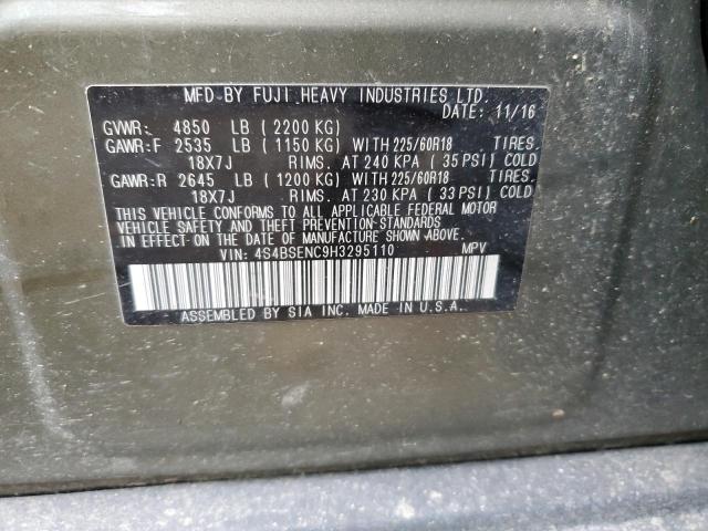Photo 14 from auction – 2017 SUBARU OUTBACK 3. with VIN 4S4BSENC9H3295110