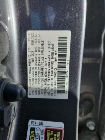 Photo 14 from auction – 2012 HONDA CR-V EXL with VIN JHLRM4H71CC010109