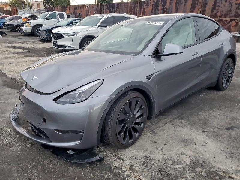 TESLA MODEL Y 2025 with VIN 7SAYGDEFXSF300929 - Photo from auction