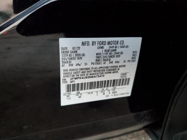 Zdjęcie 14 z aukcji – 2022 FORD EDGE SEL z VIN 2FMPK4J95NBA75470